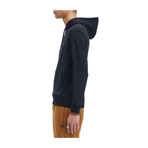 FRED PERRY Felpa con cappuccio Felpa Uomo con a tasca marsupio Blu caramello A24 - FRED PERRYM2643 - R63 - M - Francavilla Moda
